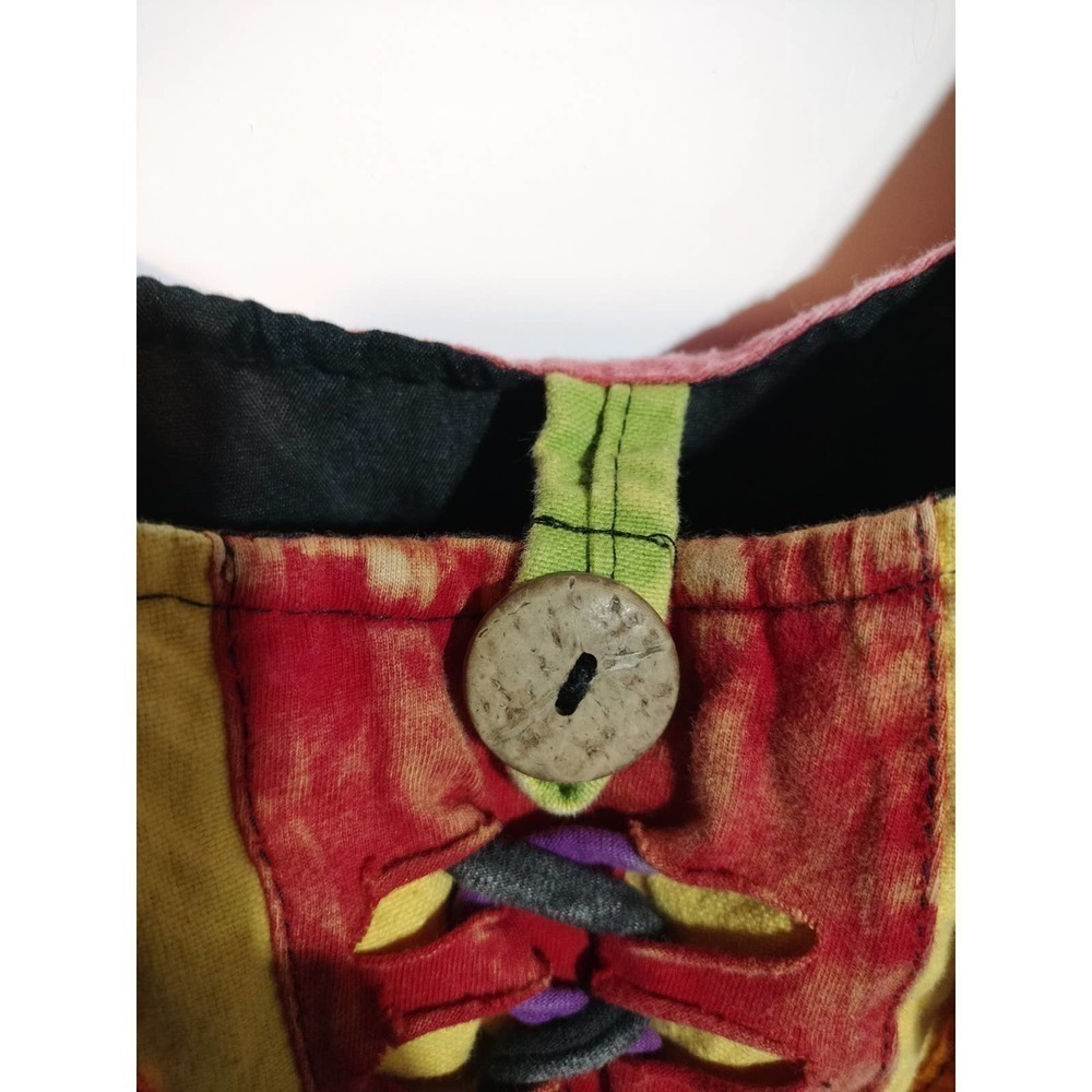 Boho multi-color purse bag crossbody pockets - Picture 9 of 13